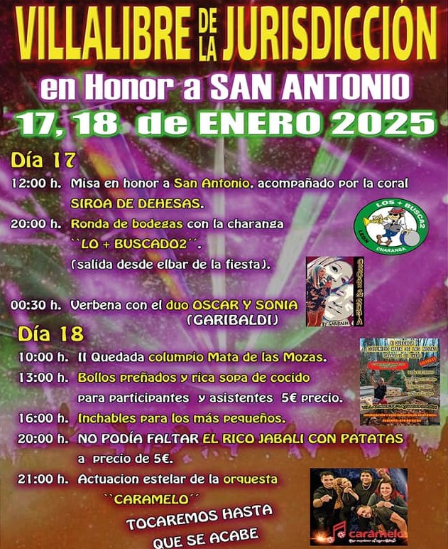 villalibre de la jurisdiccion fiestas san antonio 2025