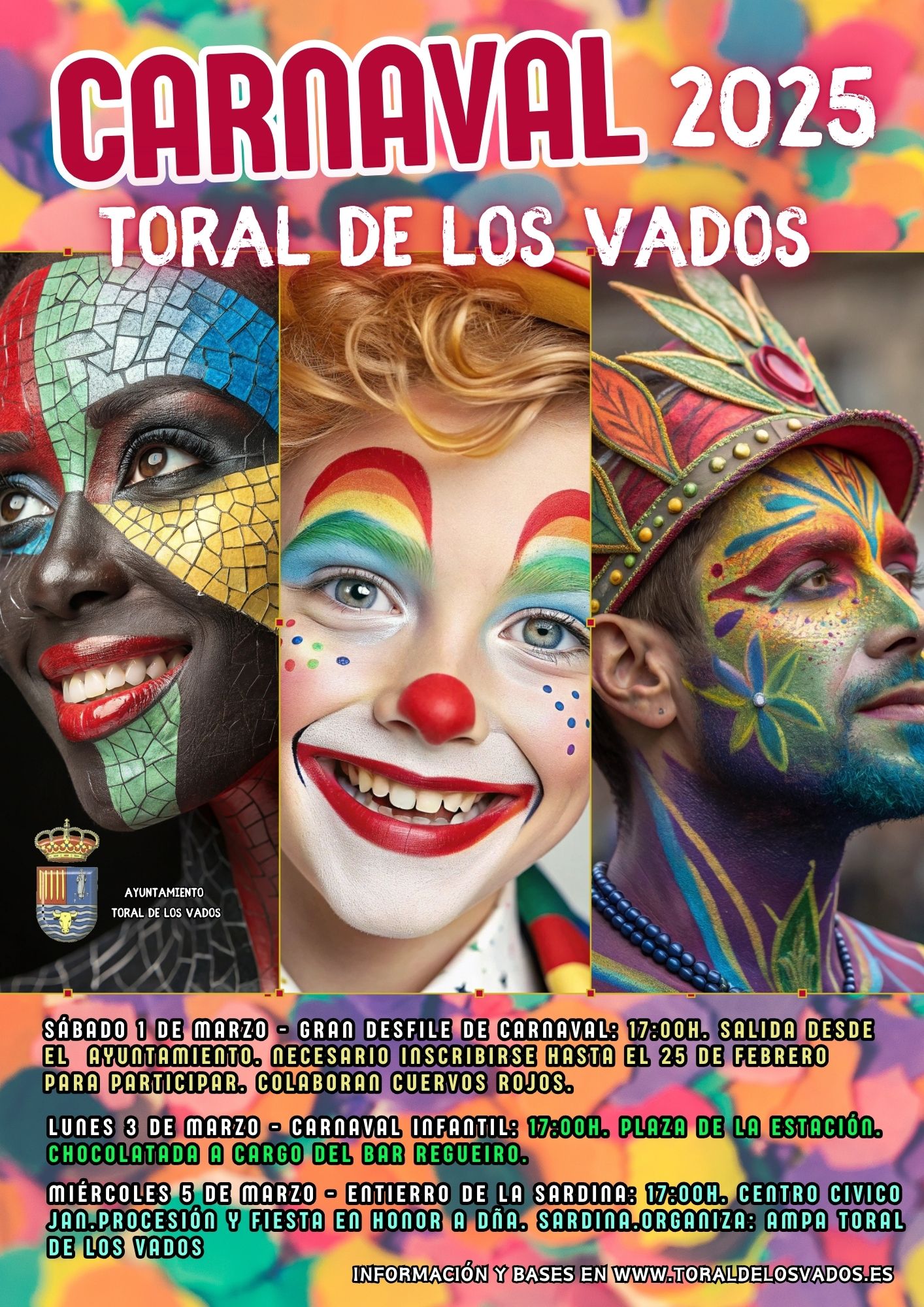 El Carnaval 2025 de Toral de los Vados se disfrutará con actividades del 1 al 5 de marzo 2