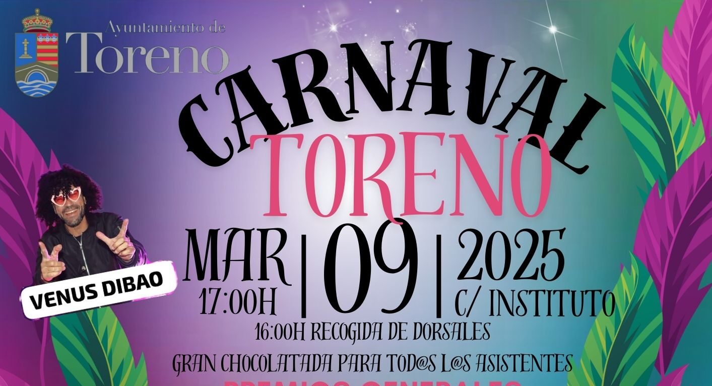 Toreno prepara su desfile de Carnaval 2025 que finalizará con una chocolatada y música 1