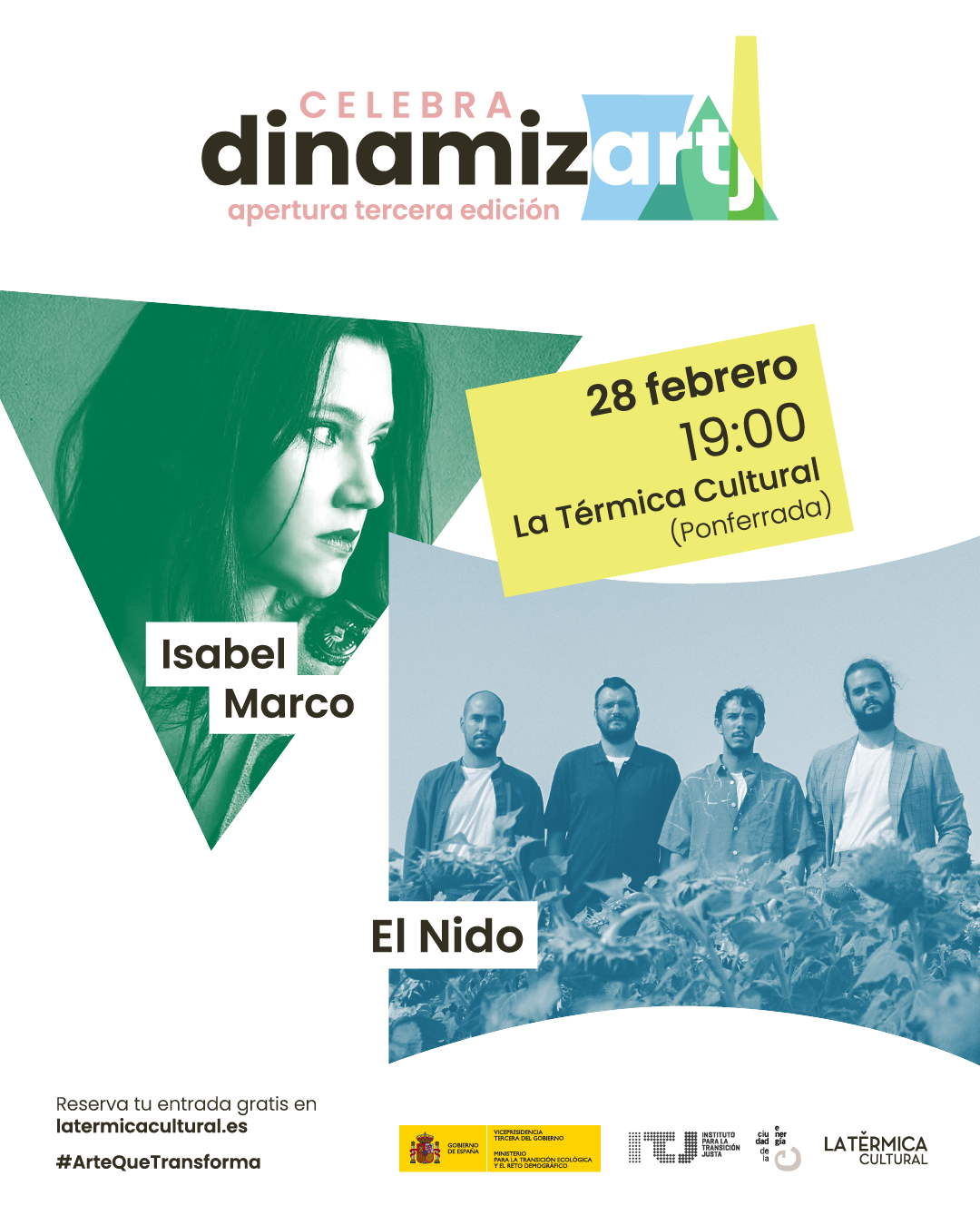 CIUDEN presenta la 3ª edición del programa Dinamiz-ARTj en el evento musical “Celebra Dinamiz-ARTj” 3