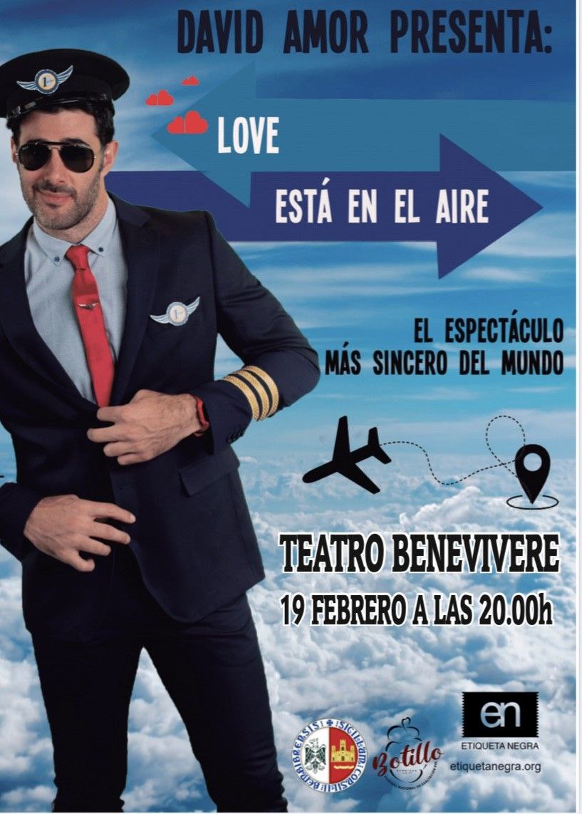 David Amor presenta hoy miércoles “Love está en el aire” en el Teatro Benevivere 2