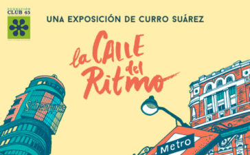 Ilustraciones y vinilos se fusionan en el Club 45 de Santa Colomba de Somoza con la inauguración de 'La calle del Ritmo' 3