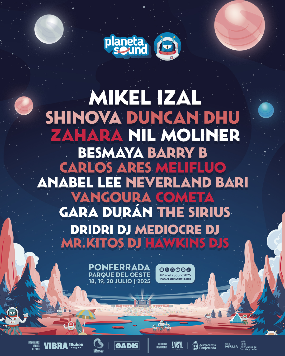 Planeta Sound 2025 desvela su cartel completo: que une a Shinova, Zahara, Nil Moliner y Besmaya 2