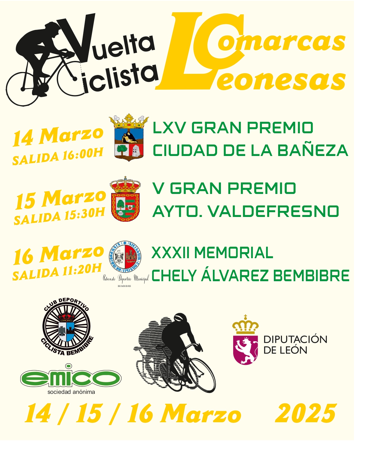 La Vuelta Ciclista Comarcas Leonesas culminará este domingo con el XXXII Memorial Chely Álvarez en Bembibre 2