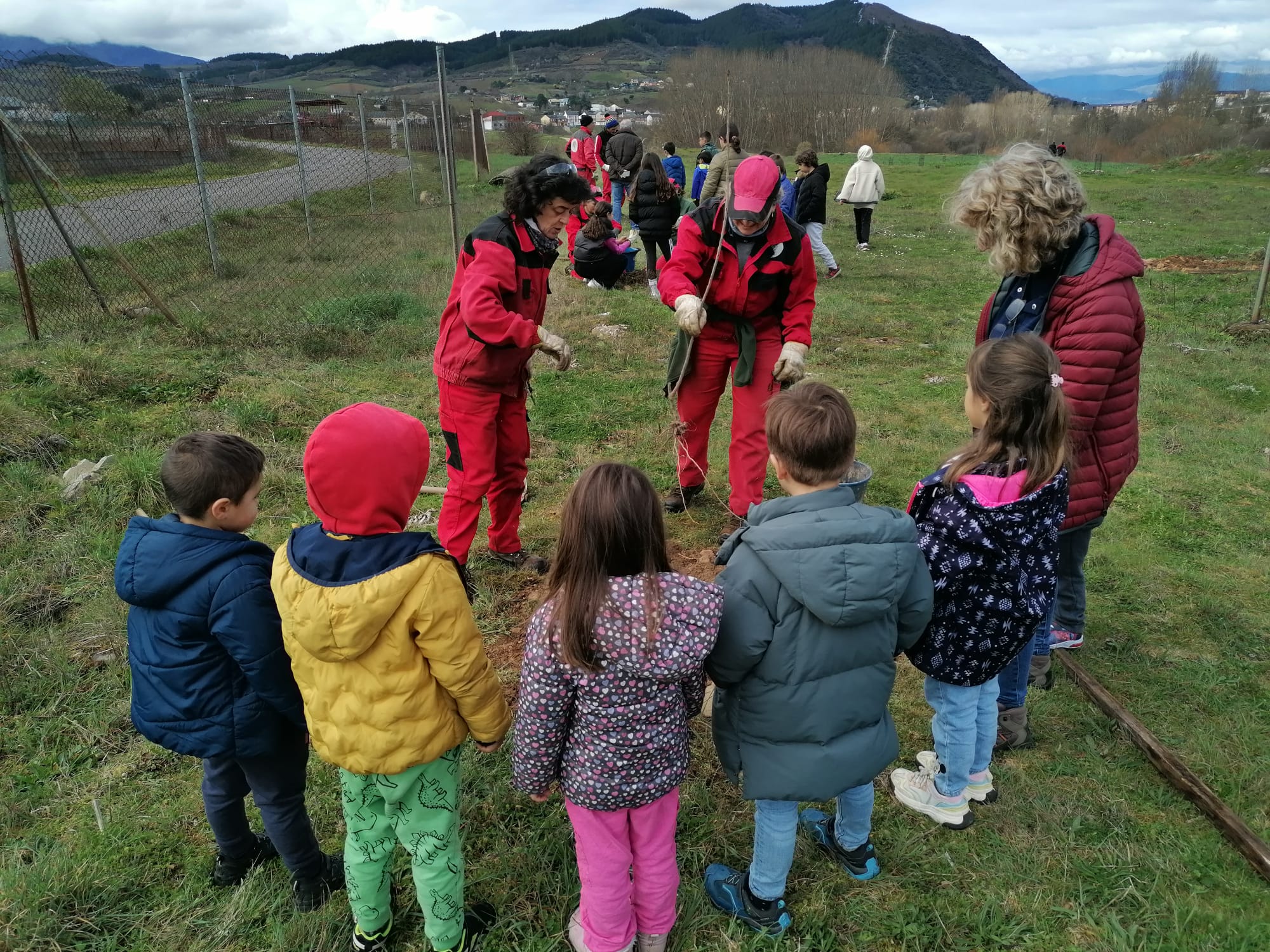 Los niños del CRA de Toral de Merayo en Campo, participan en la iniciativa "Cerezos para el Medio Rural": 1