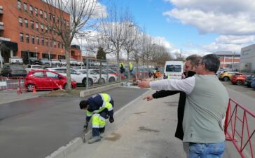 La Brigada de Obras de Ponferrada mejora el acceso al Hospital El Bierzo 5