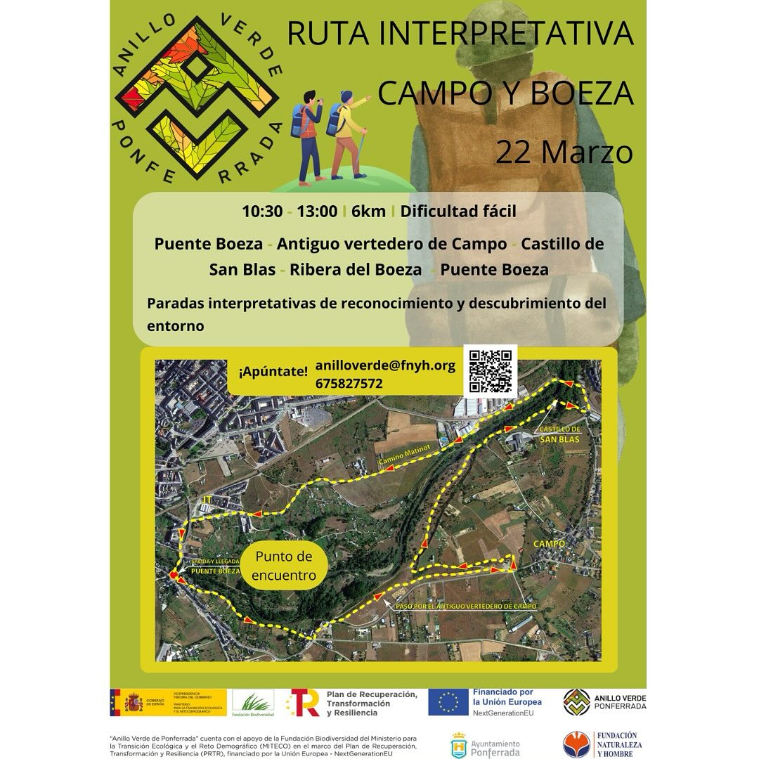 El Anillo Verde de Ponferrada te invita a realizar una Ruta interpretativa por Campo y la Ribera del Boeza 2