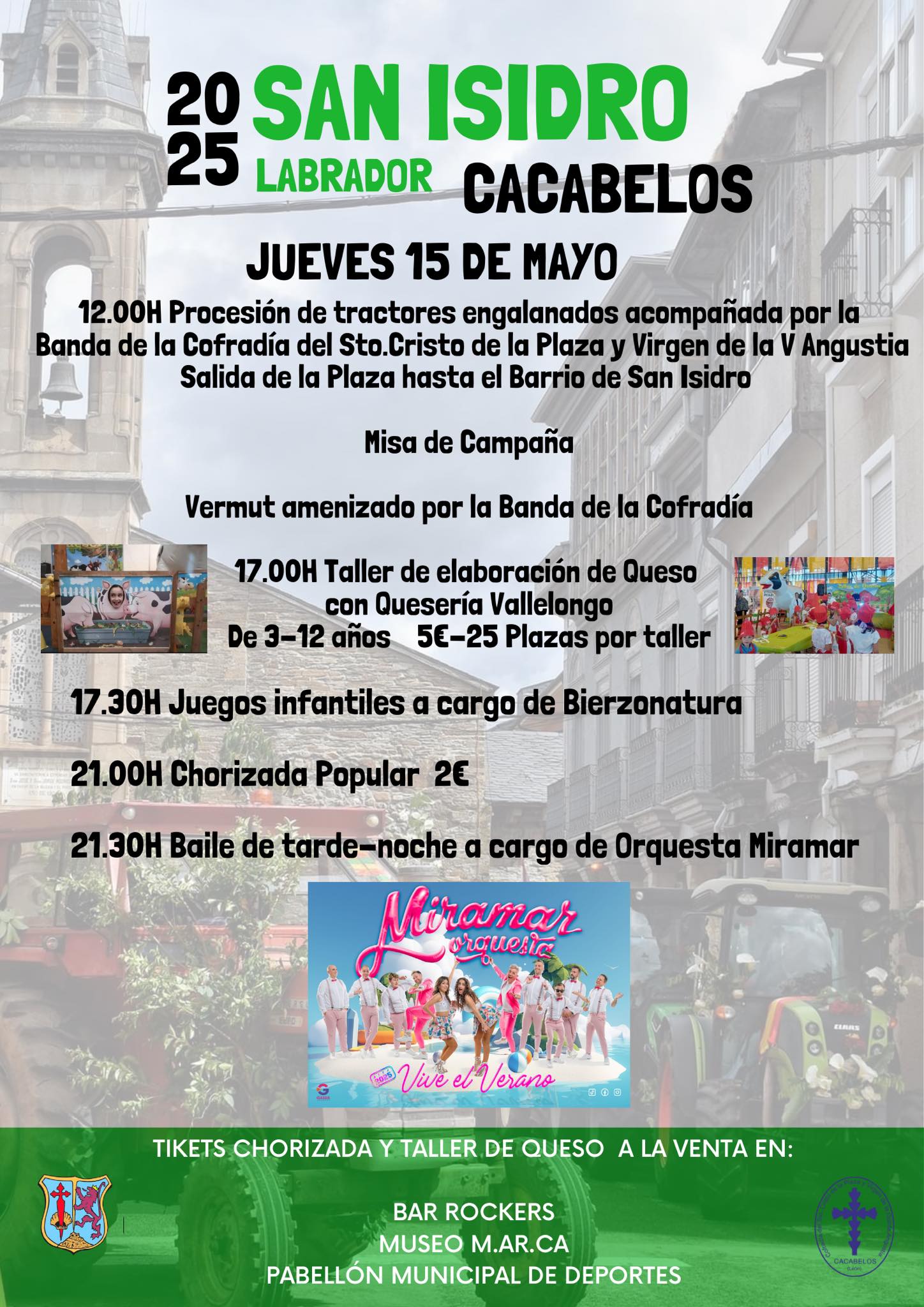San Isidro en Cacabelos, la procesión de tractores irá acompañada de talleres, animación y música 2 San Isidro en Cacabelos, la procesión de tractores irá acompañada de talleres, animación y música 2