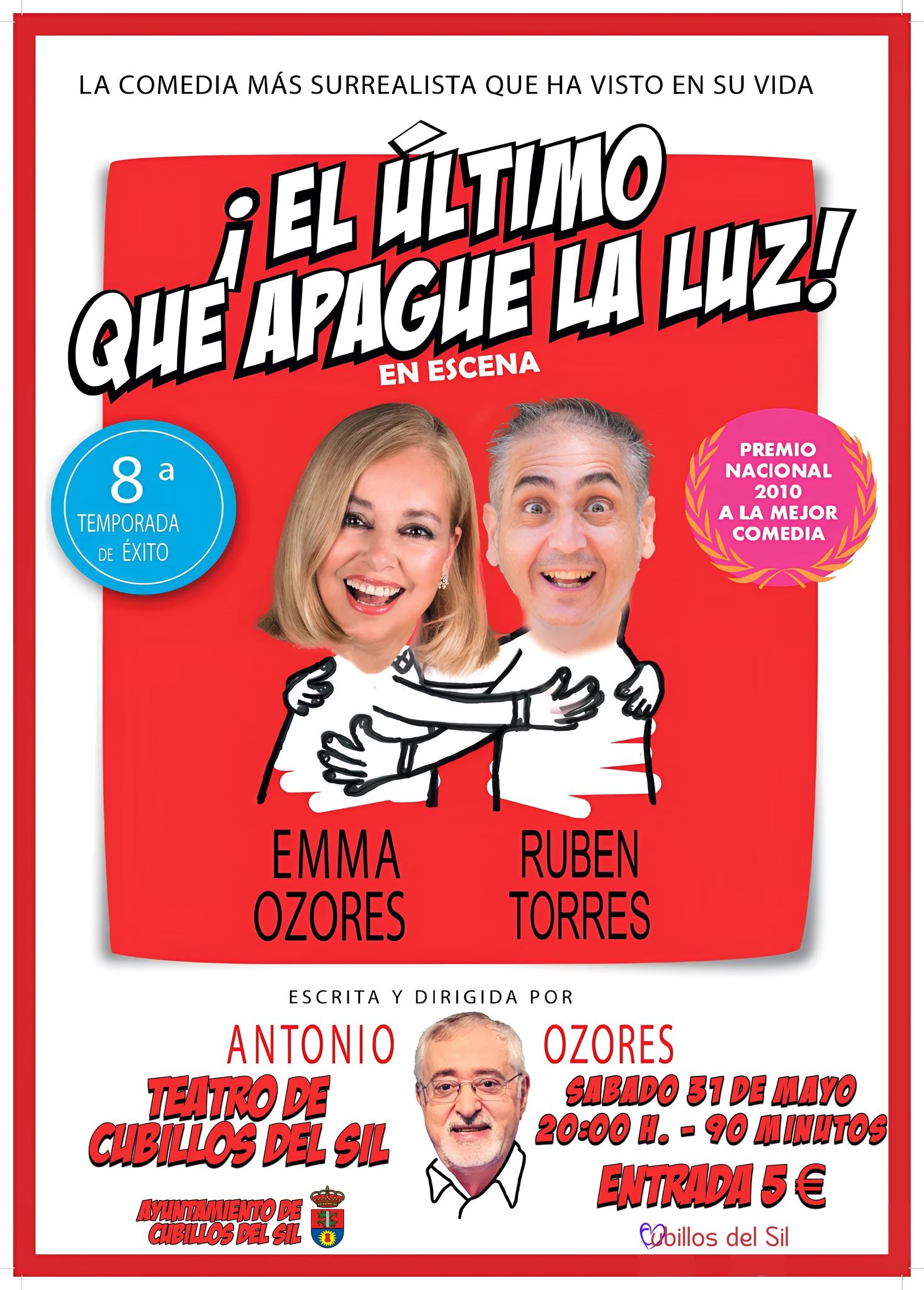 "El último que apague la luz" llega a Cubillos del Sil con una comedia surrealista llena de éxito 2 "El último que apague la luz" llega a Cubillos del Sil con una comedia surrealista llena de éxito 2