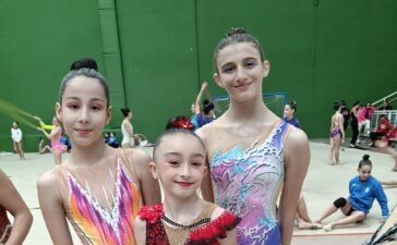 Éxito de las gimnastas ponferradinas del Club Aros 5 y del Club Ritmo en competiciones autonómicas 2