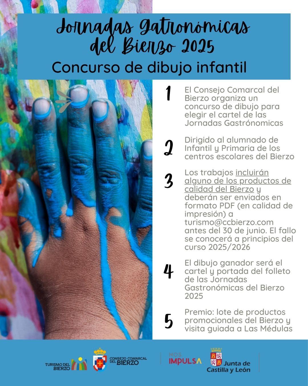 El Bierzo convoca a los más pequeños para diseñar el cartel de sus XLI Jornadas Gastronómicas 2 El Bierzo convoca a los más pequeños para diseñar el cartel de sus XLI Jornadas Gastronómicas 2