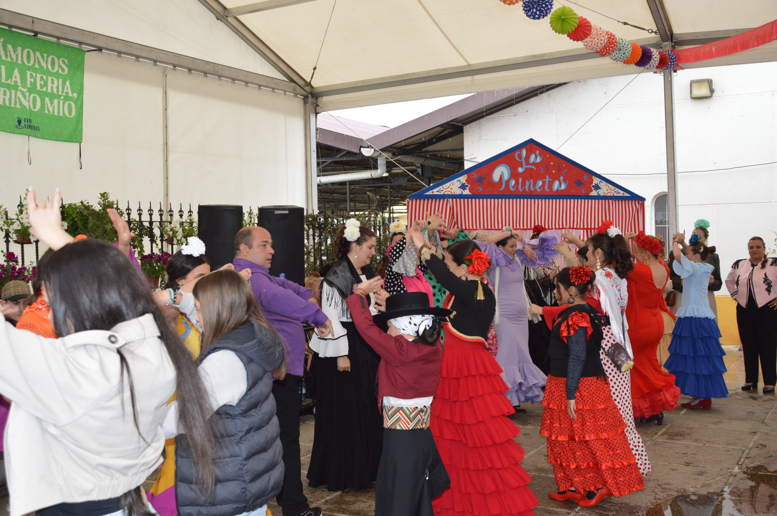 Las sevillanas y la exhibición de saltos luchan con la climatología en la Feria del Caballo de Camponaraya 5