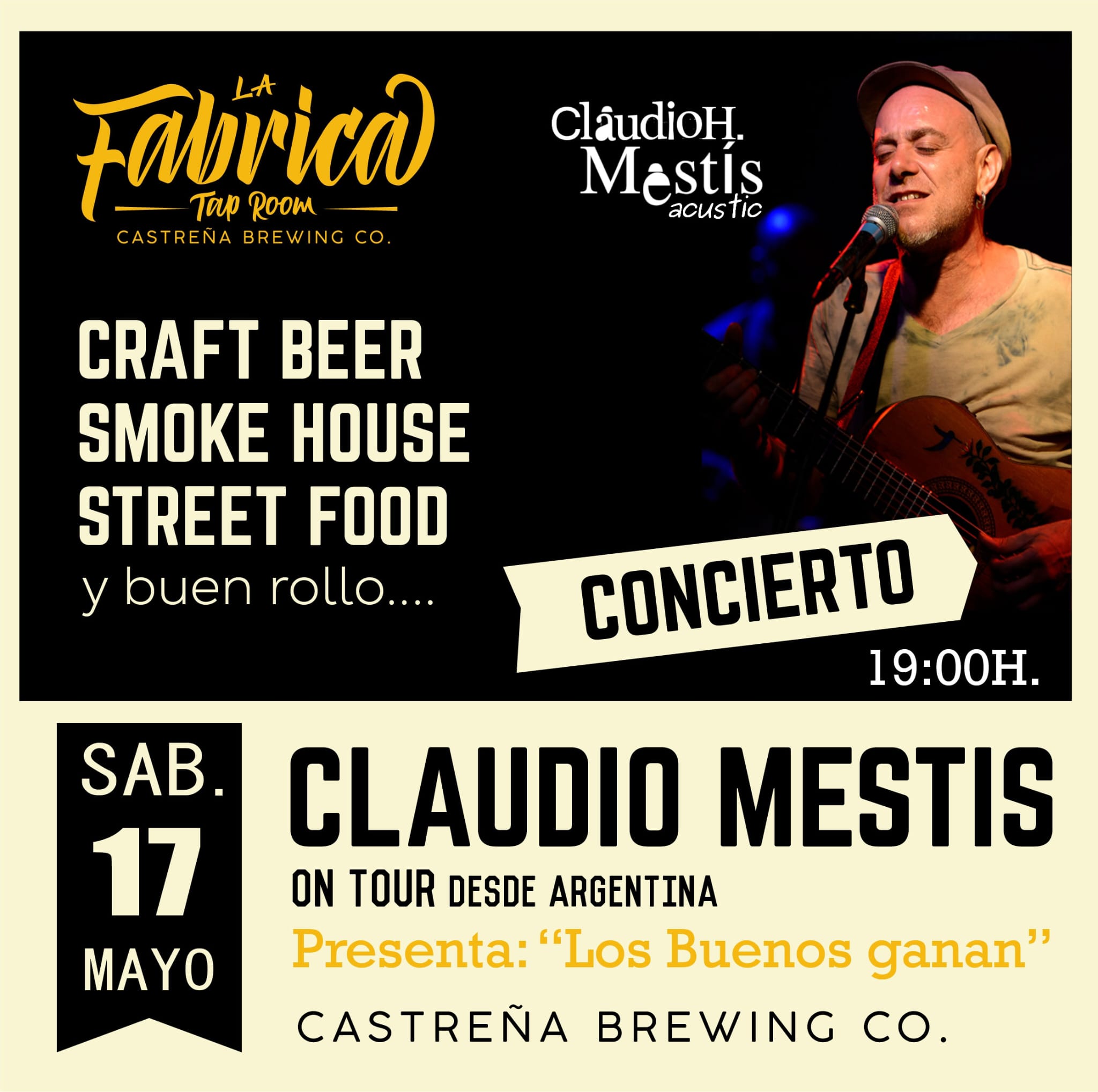 ClaudioH Mestis llega el sábado a La Fábrica Tap Room con su gira “Los Buenos ganan” 2 Imagen de WhatsApp 2025-05-15 a las 00.17.07_c9f1df67