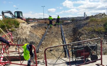 La brigada de obras mejora el acceso entre el recinto ferial y el estadio El Toralín con una nueva rampa 2