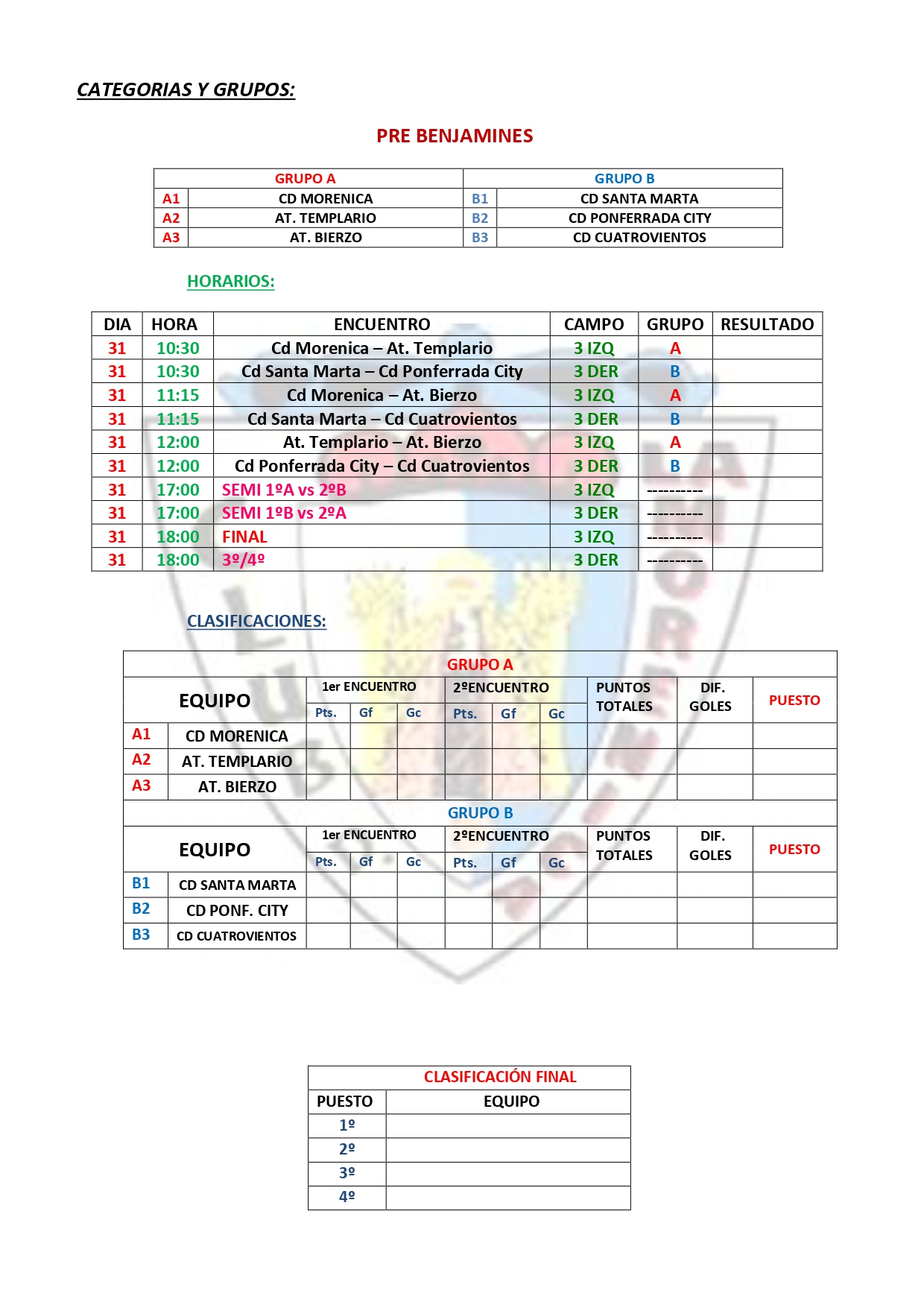 Ponferrada acoge este fin de semana la 29º edición del Torneo Social de Fútbol Base con la participación de 16 clubes 4