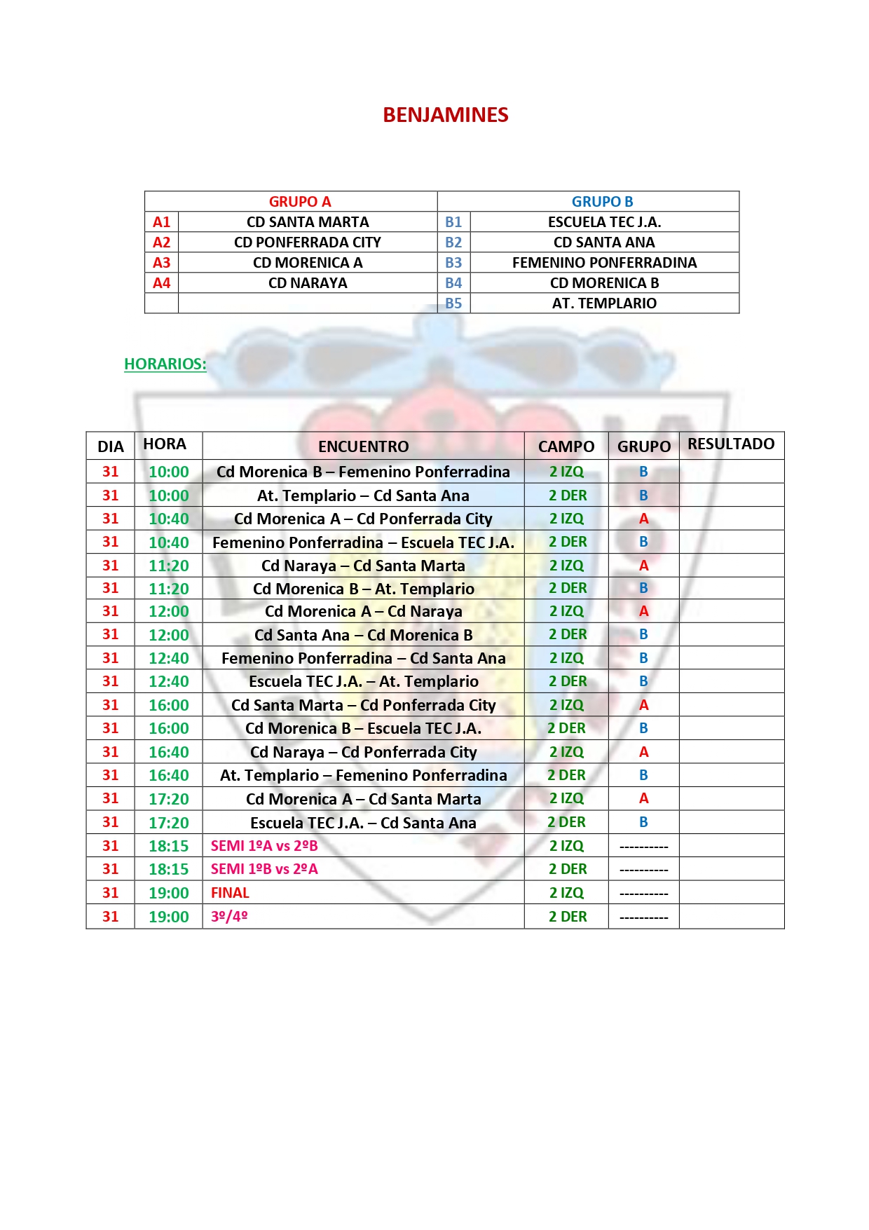 Ponferrada acoge este fin de semana la 29º edición del Torneo Social de Fútbol Base con la participación de 16 clubes 5