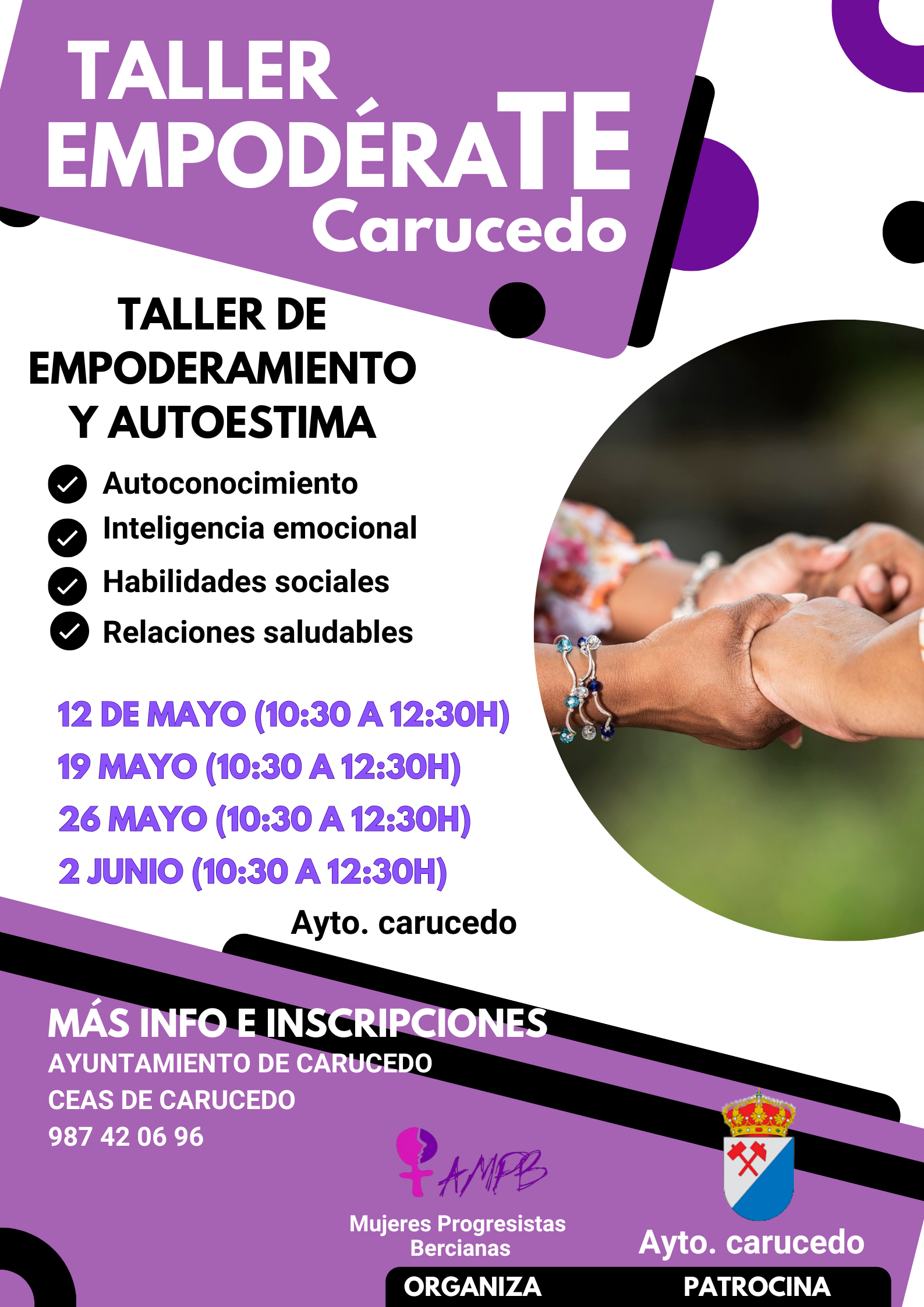 El Ayuntamiento de Carucedo impulsa el taller gratuito “Empodérate” para mujeres dentro del marco del Pacto de Estado contra la Violencia de Género 2 El Ayuntamiento de Carucedo impulsa el taller gratuito “Empodérate” para mujeres dentro del marco del Pacto de Estado contra la Violencia de Género 2