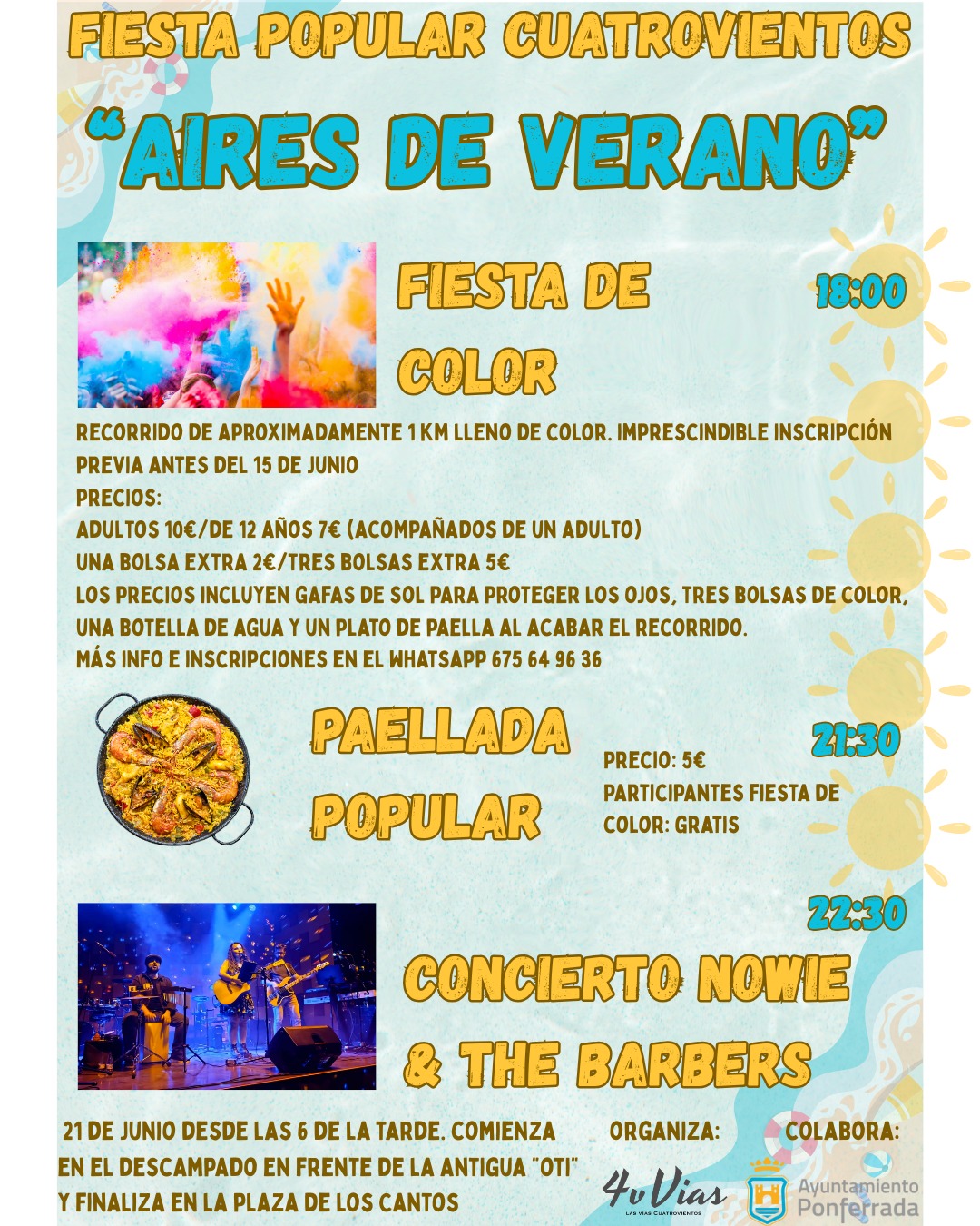 El barrio de Cuatrovientos recibirá la temporada estival con la Fiesta "Aires de Verano": 2 El barrio de Cuatrovientos recibirá la temporada estival con la Fiesta "Aires de Verano": 1