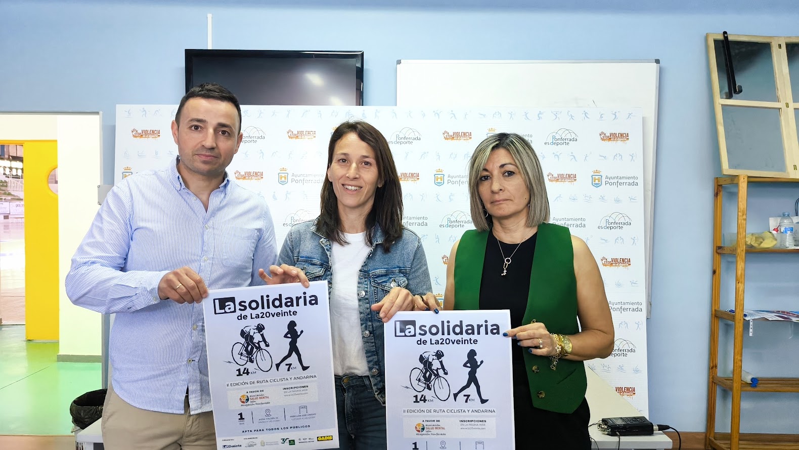 Ponferrada celebra la 2ª edición de la Ruta Ciclista y de Andarines organizada por La20veinte y solidaria a favor de la salud mental 1