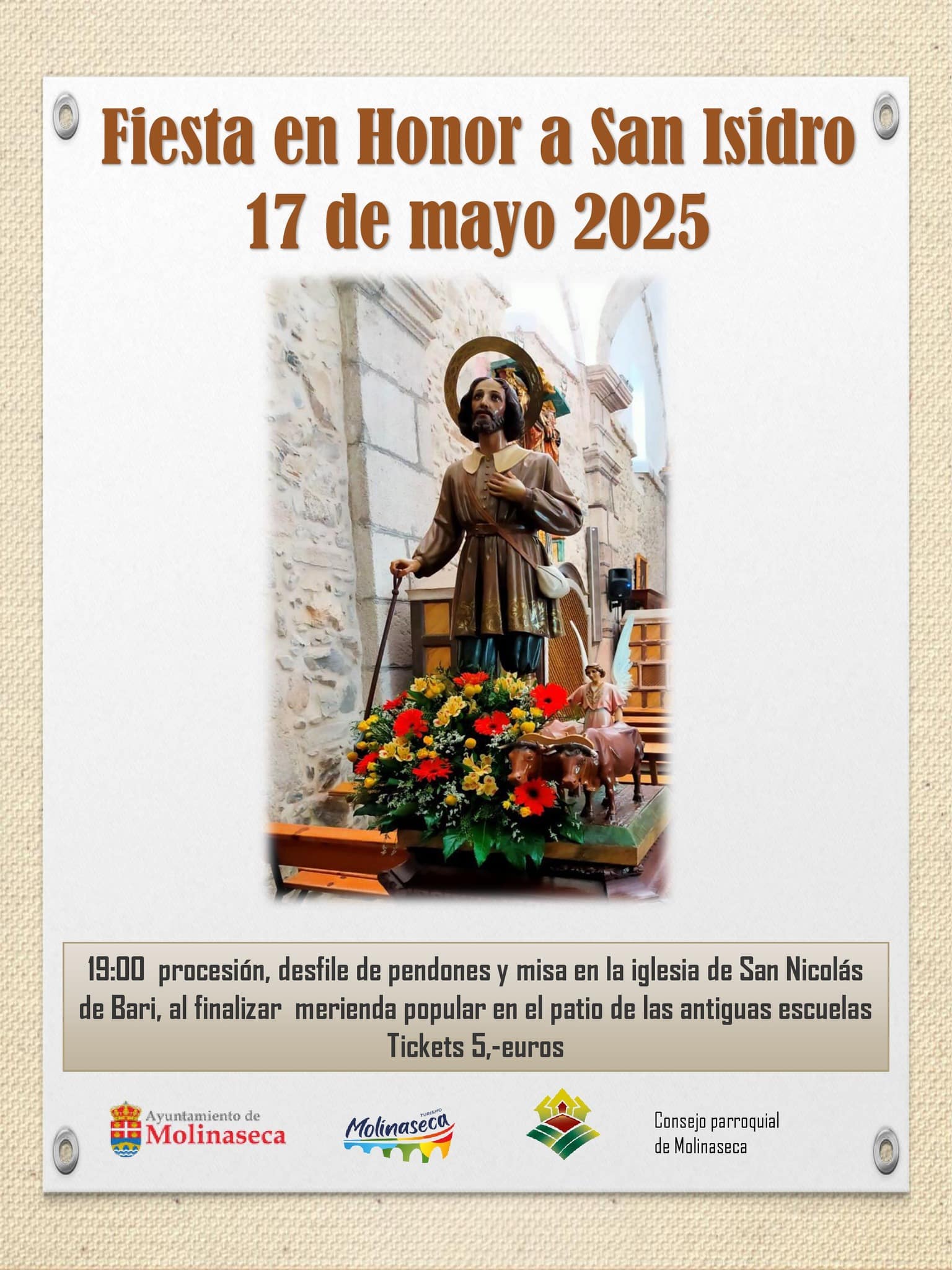 Molinaseca celebra sus fiestas en honor a San Isidro el próximo sábado 17 de mayo 2