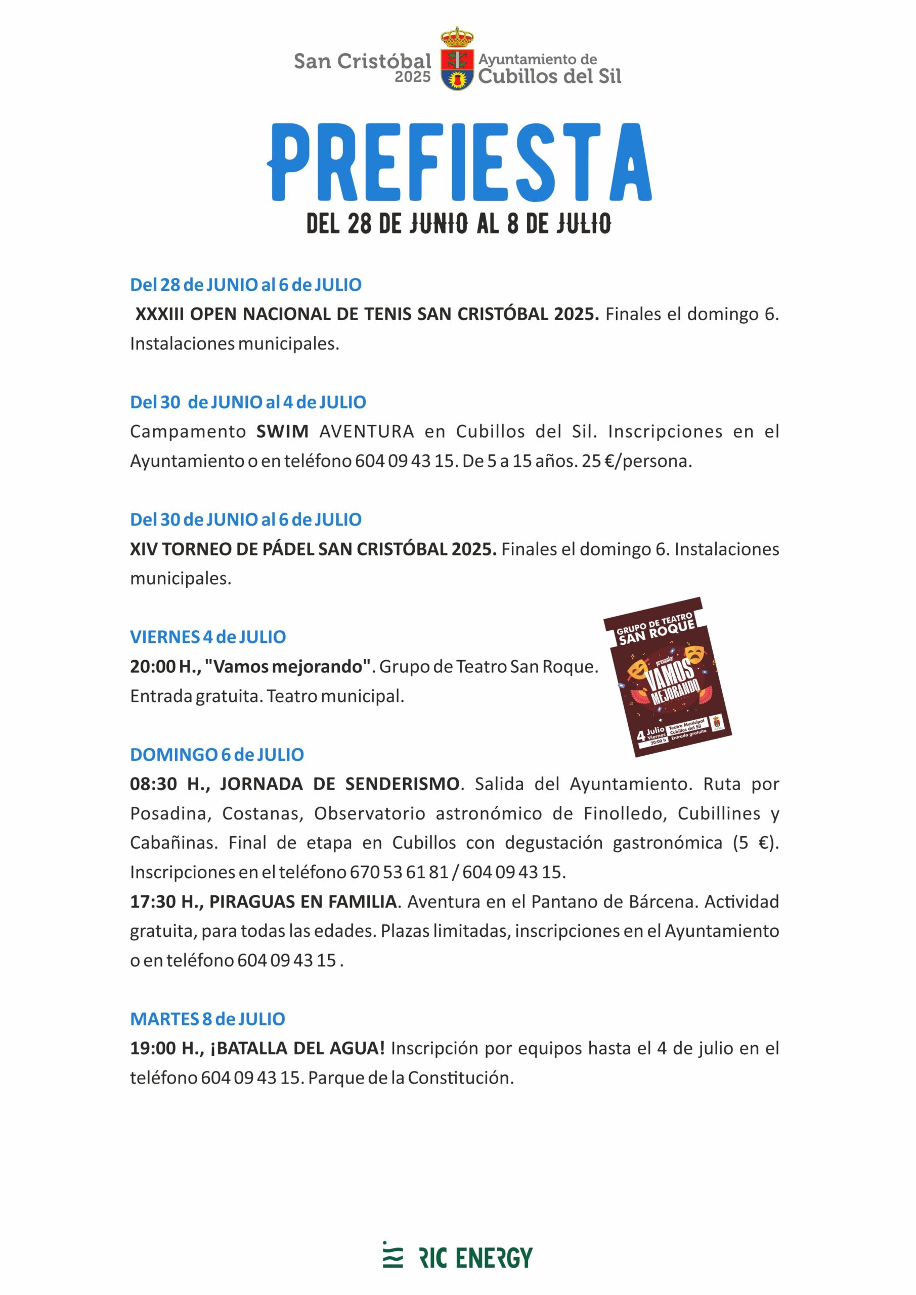 Programa de fiestas de San Cristóbal en Cubillos del Sil, La Orquesta Panorama, deporte, tradiciones y mucho más 2 Programa de fiestas de San Cristóbal en Cubillos del Sil, La Orquesta Panorama, deporte, tradiciones y mucho más 2