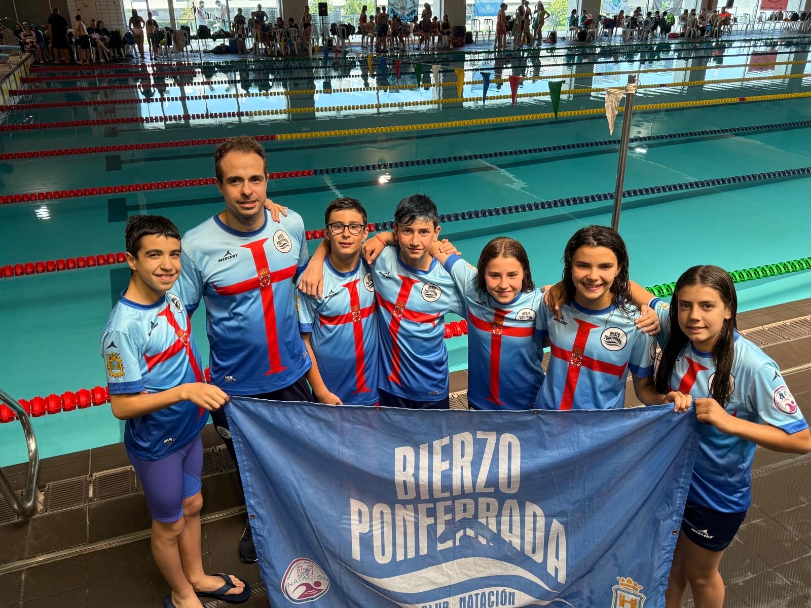 El Club Natación Bierzo brilla con seis medallas en el Campeonato de Castilla y León Alevín 1