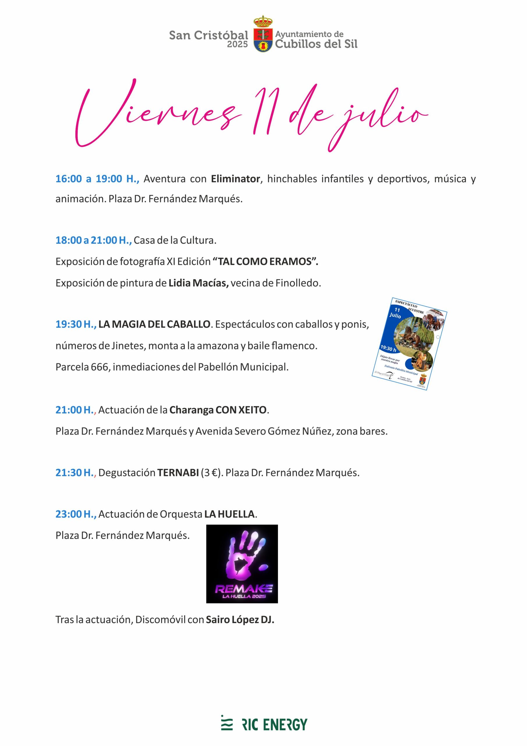 Programa de fiestas de San Cristóbal en Cubillos del Sil, La Orquesta Panorama, deporte, tradiciones y mucho más 5 Programa de fiestas de San Cristóbal en Cubillos del Sil, La Orquesta Panorama, deporte, tradiciones y mucho más 5