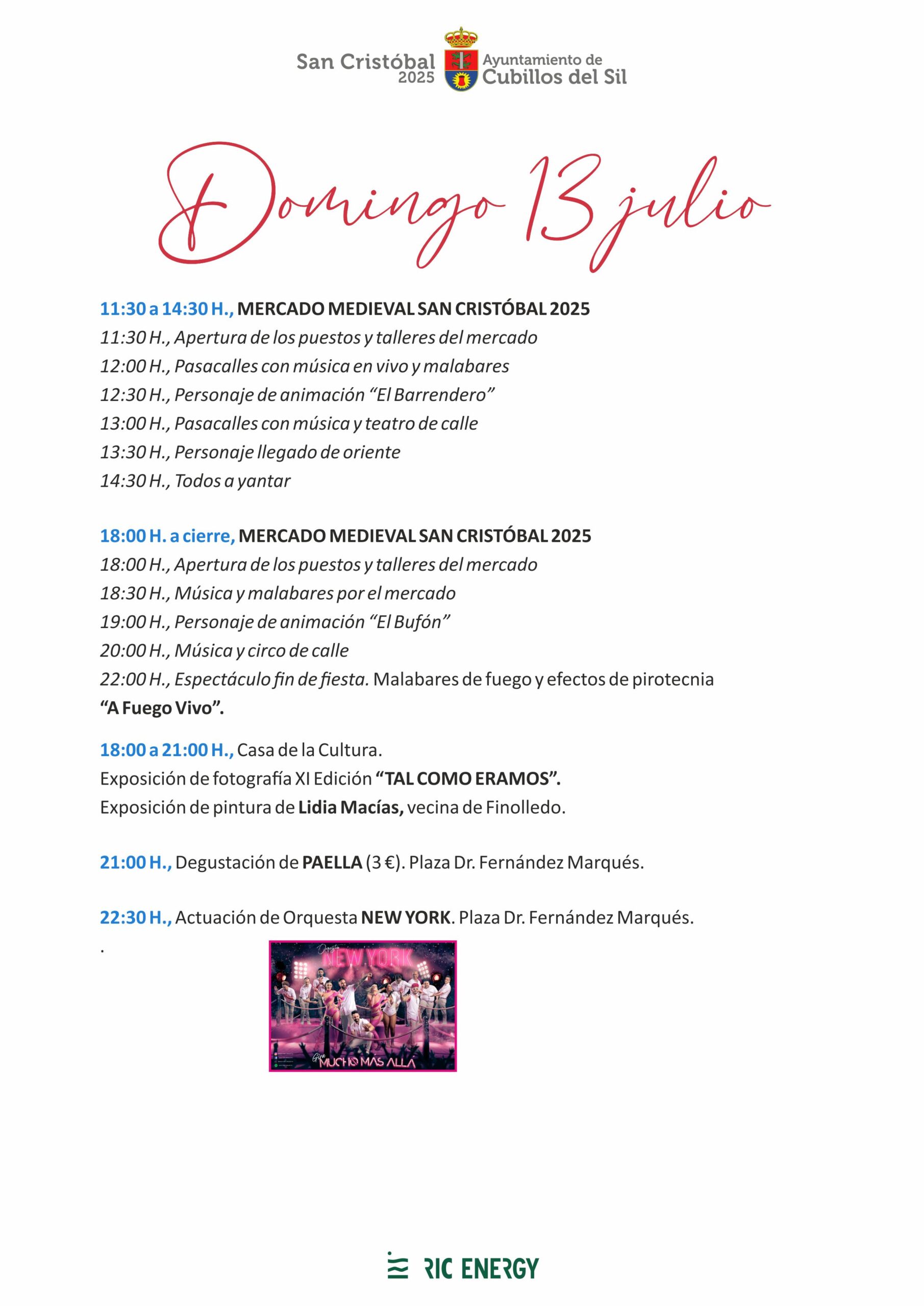 Programa de fiestas de San Cristóbal en Cubillos del Sil, La Orquesta Panorama, deporte, tradiciones y mucho más 7 Programa de fiestas de San Cristóbal en Cubillos del Sil, La Orquesta Panorama, deporte, tradiciones y mucho más 7