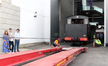 La histórica locomotora Wagner número 9 se traslada a Villablino para impulsar el tren turístico del Ponfeblino 3