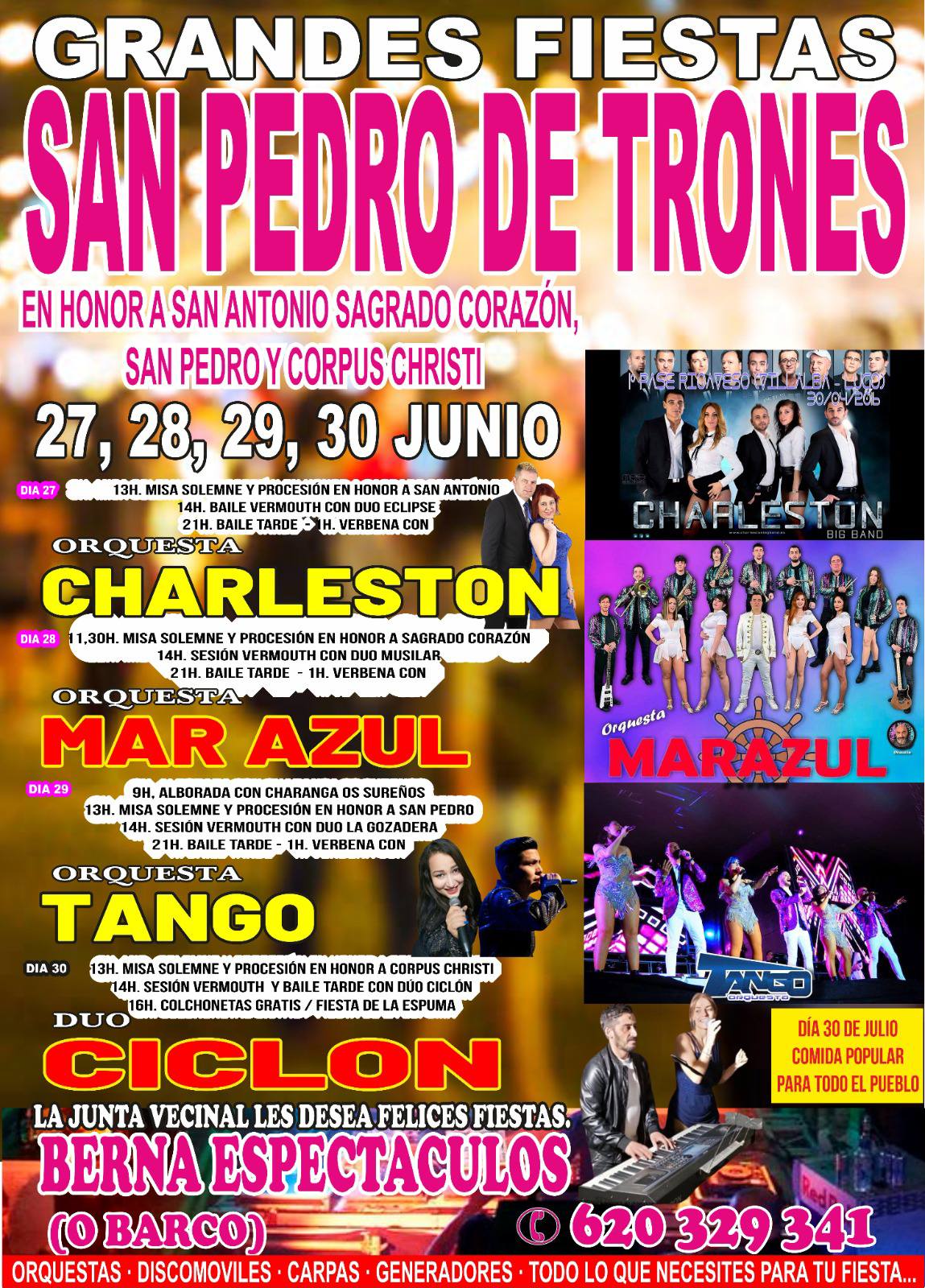 San Pedro de Trones se prepara para vivir sus Grandes Fiestas del 27 al 30 de junio 2 San Pedro de Trones se prepara para vivir sus Grandes Fiestas del 27 al 30 de junio 2