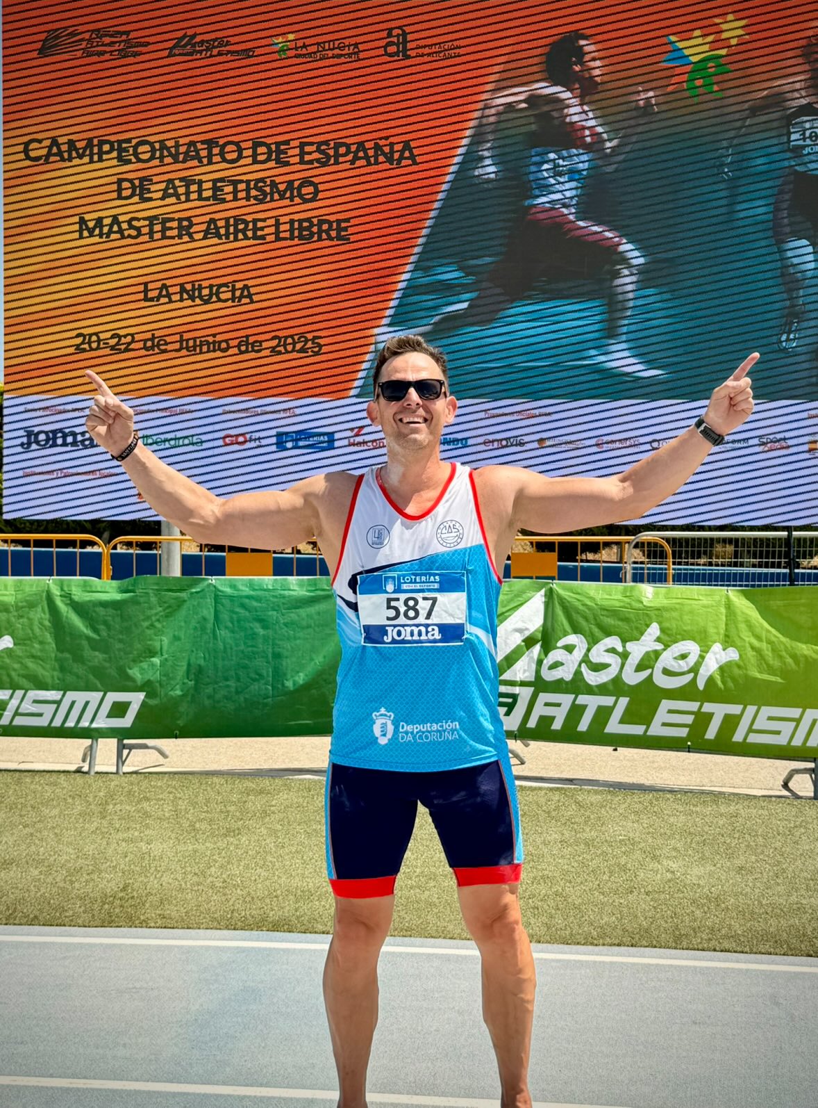 EL berciano Alfredo Quintana 4º clasificado en lanzamiento de peso en el Campeonato de España Master 2