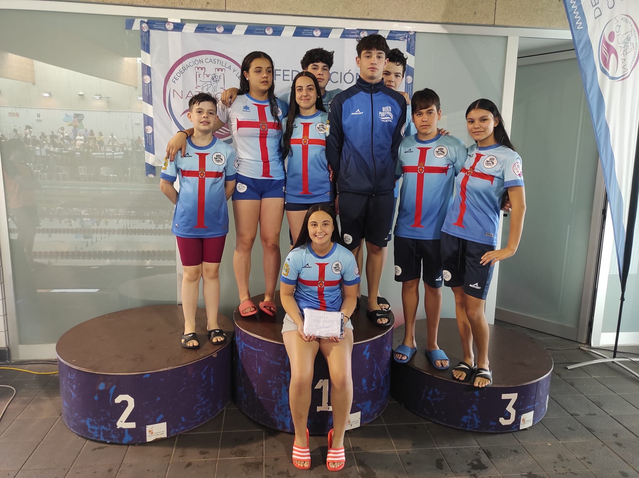 El Club Natación Bierzo Ponferrada se trae 13 medallas y podio en relevos en el Campeonato Infantil de Castilla y León 2 El Club Natación Bierzo Ponferrada se trae 13 medallas y podio en relevos en el Campeonato Infantil de Castilla y León 2