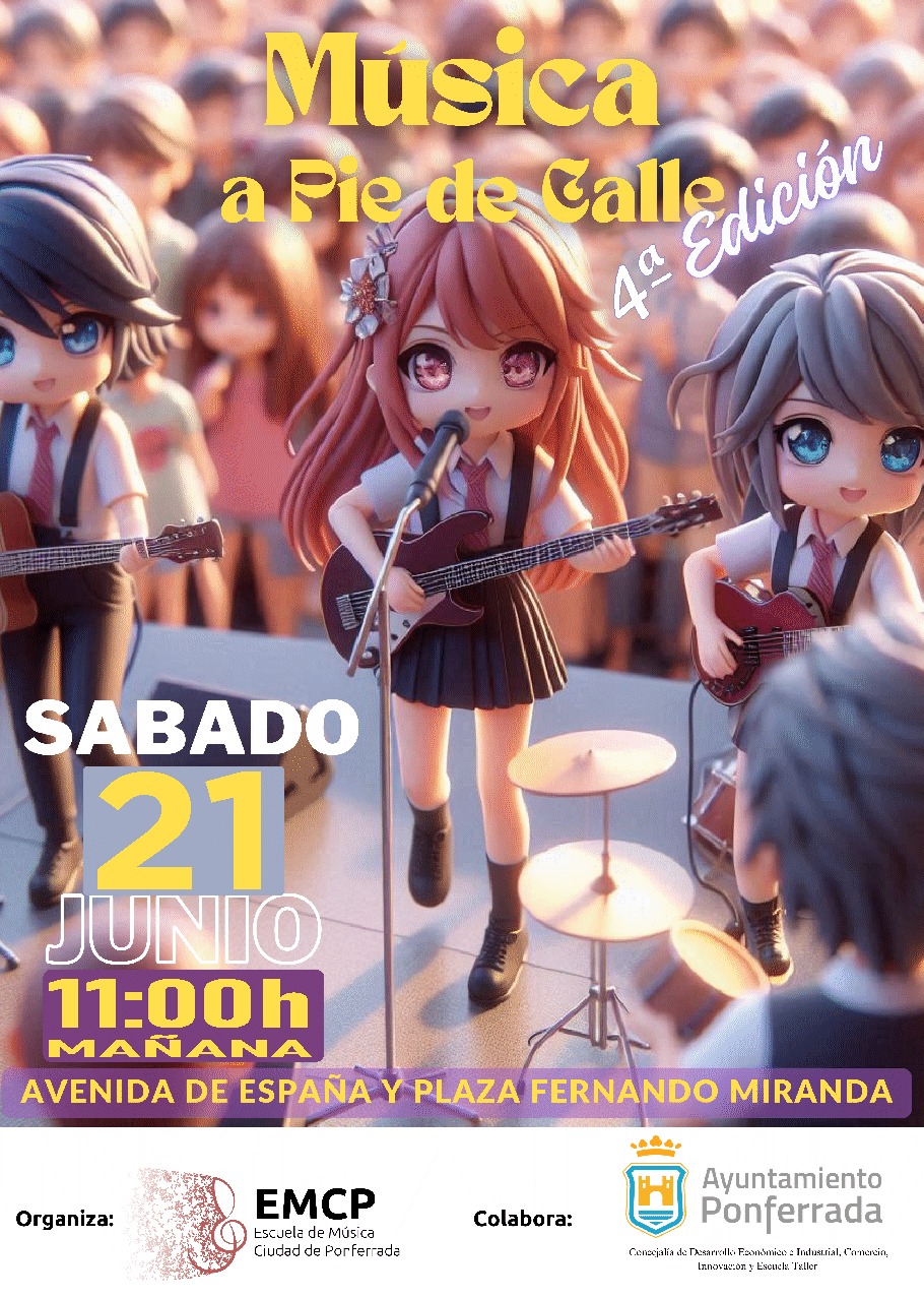Llega la 4ª edición de 'Música a pie de Calle' La escuela municipal de música pondrá banda sonora al sábado 2 Llega la 4ª edición de 'Música a pie de Calle' La escuela municipal de música pondrá banda sonora al sábado 2