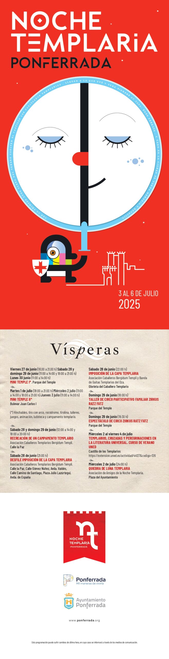 Ponferrada presenta un ambicioso programa para la Noche Templaria 2025 con más actividades y nuevas ubicaciones 3 Ponferrada presenta un ambicioso programa para la Noche Templaria 2025 con más actividades y nuevas ubicaciones 3