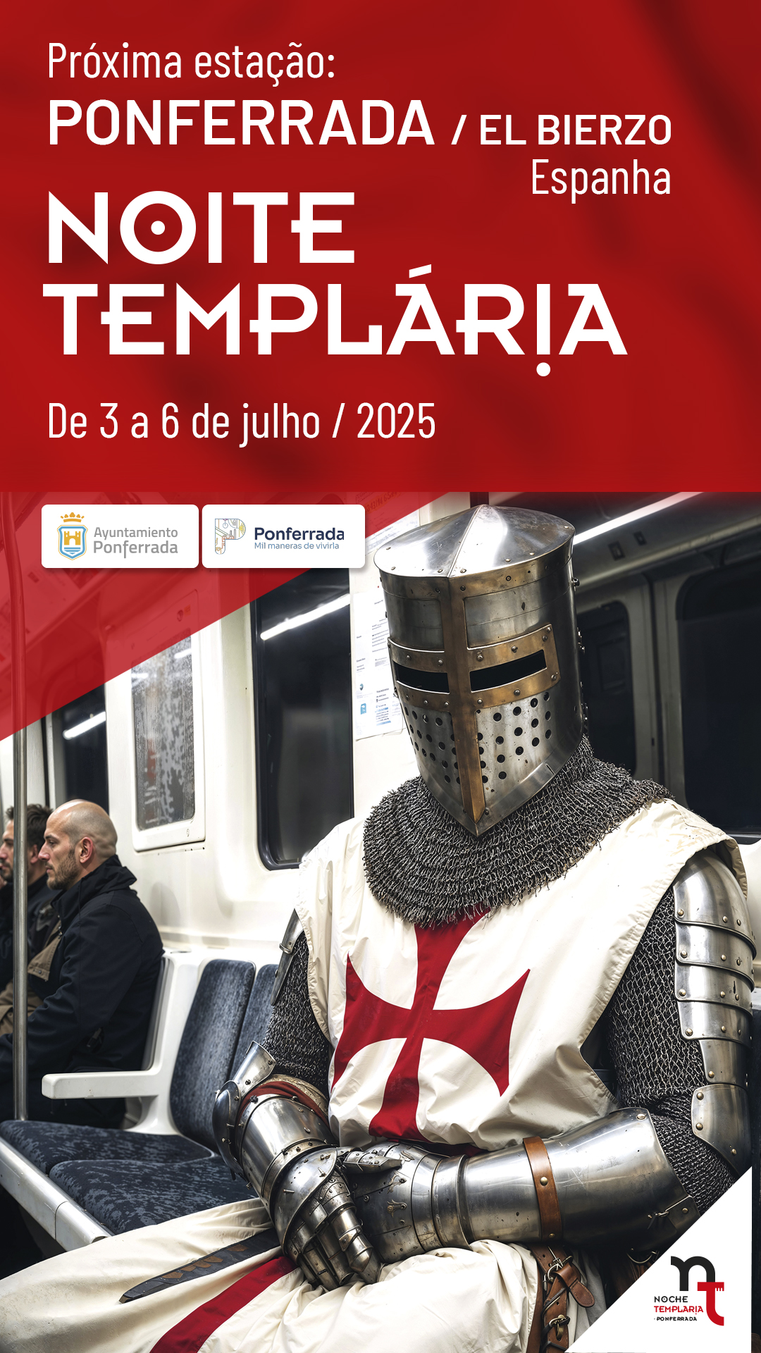 Ponferrada lleva su Noche Templaria a Portugal: lanza su primera campaña turística internacional 2 Ponferrada lleva su Noche Templaria a Portugal: lanza su primera campaña turística internacional 2