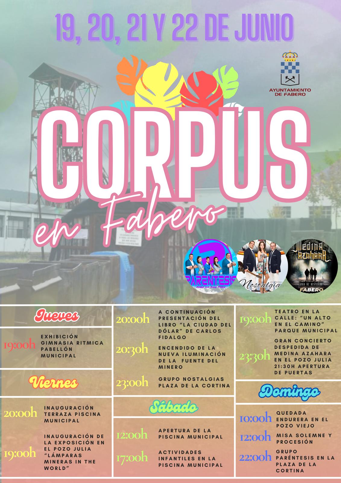 Fabero celebra el Corpus con el concierto de Medina Azahara, además cultura, música y tradición del 19 al 22 de junio 2 Fabero celebra el Corpus con el concierto de Medina Azahara, además cultura, música y tradición del 19 al 22 de junio 2