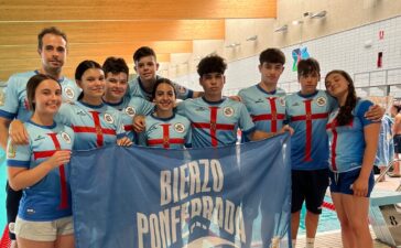 El Club Natación Bierzo Ponferrada se trae 13 medallas y podio en relevos en el Campeonato Infantil de Castilla y León 1
