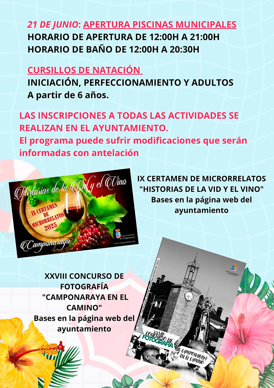 Camponaraya presenta su amplio programa cultural y deportivo para el verano 2025 6