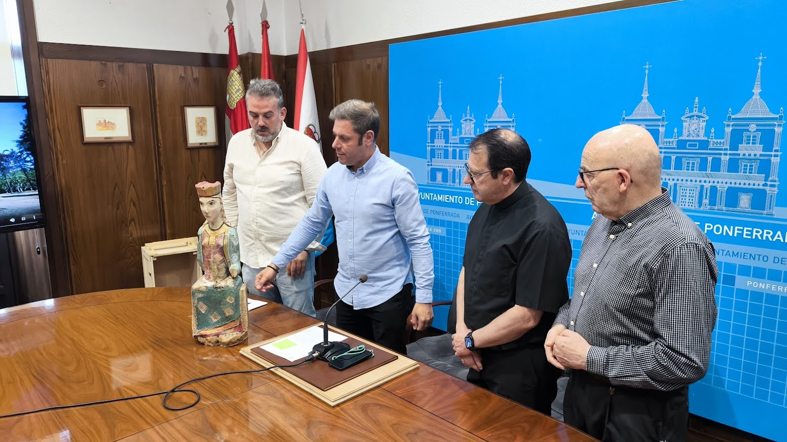 Ponferrada recupera su patrimonio con una réplica de la Virgen del Refugio para el Camino de Santiago 1