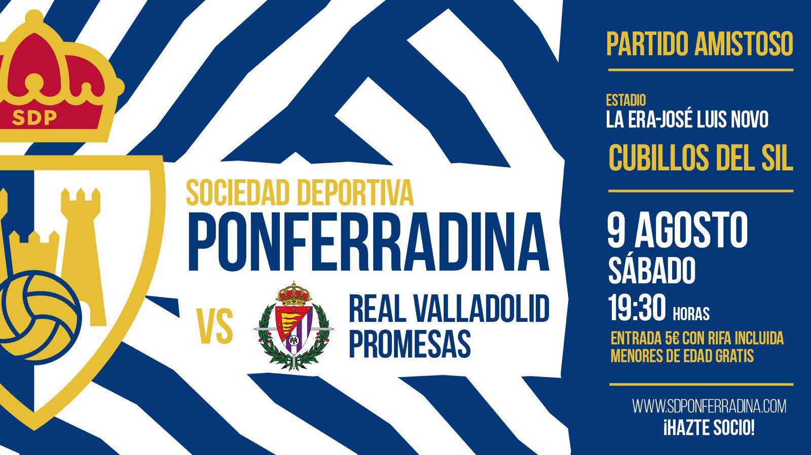 amistoso ponferradina real valladolid
