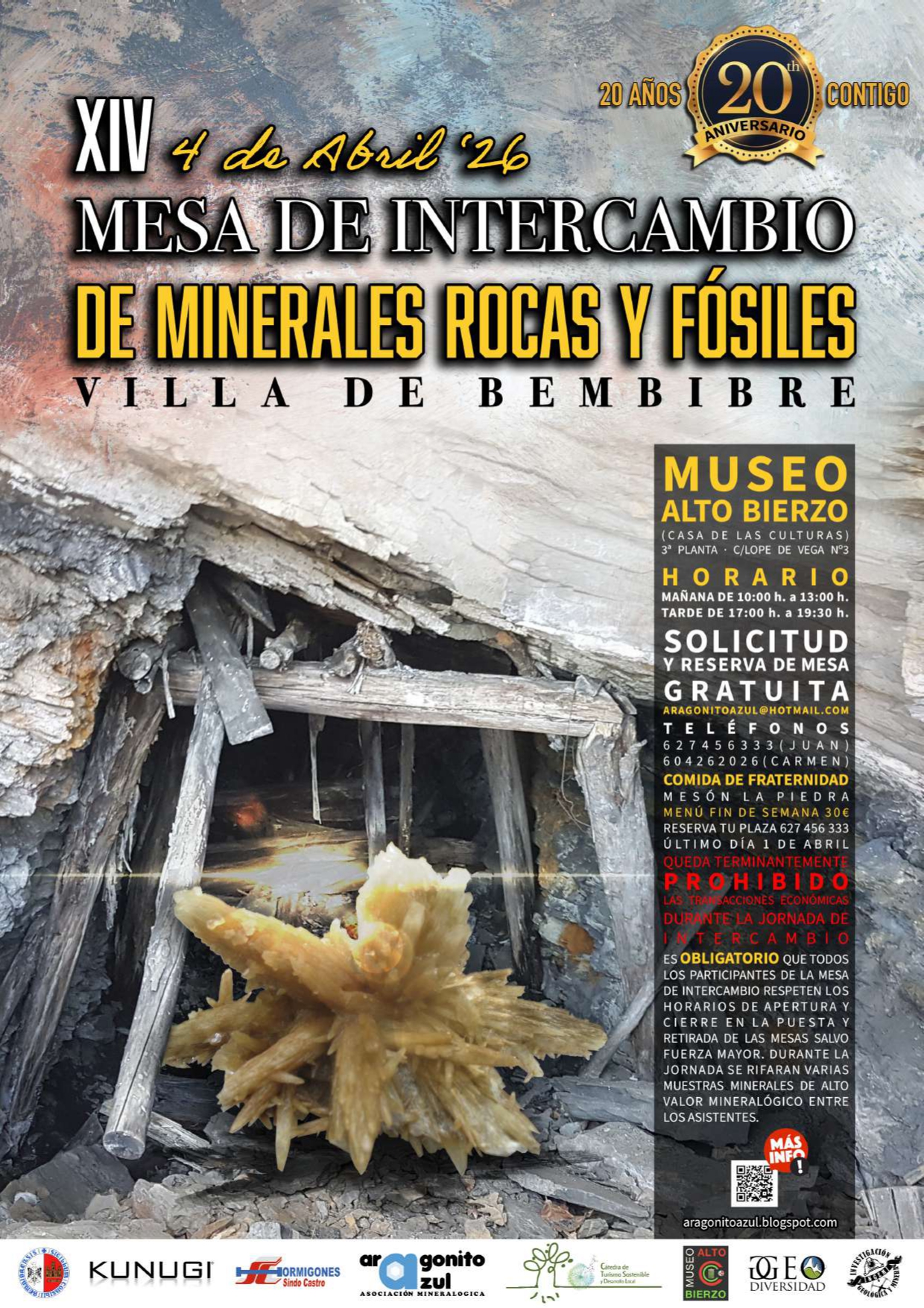 MESA DE INTERCAMBIO DE MINERALES, ROCAS Y FÓSILES